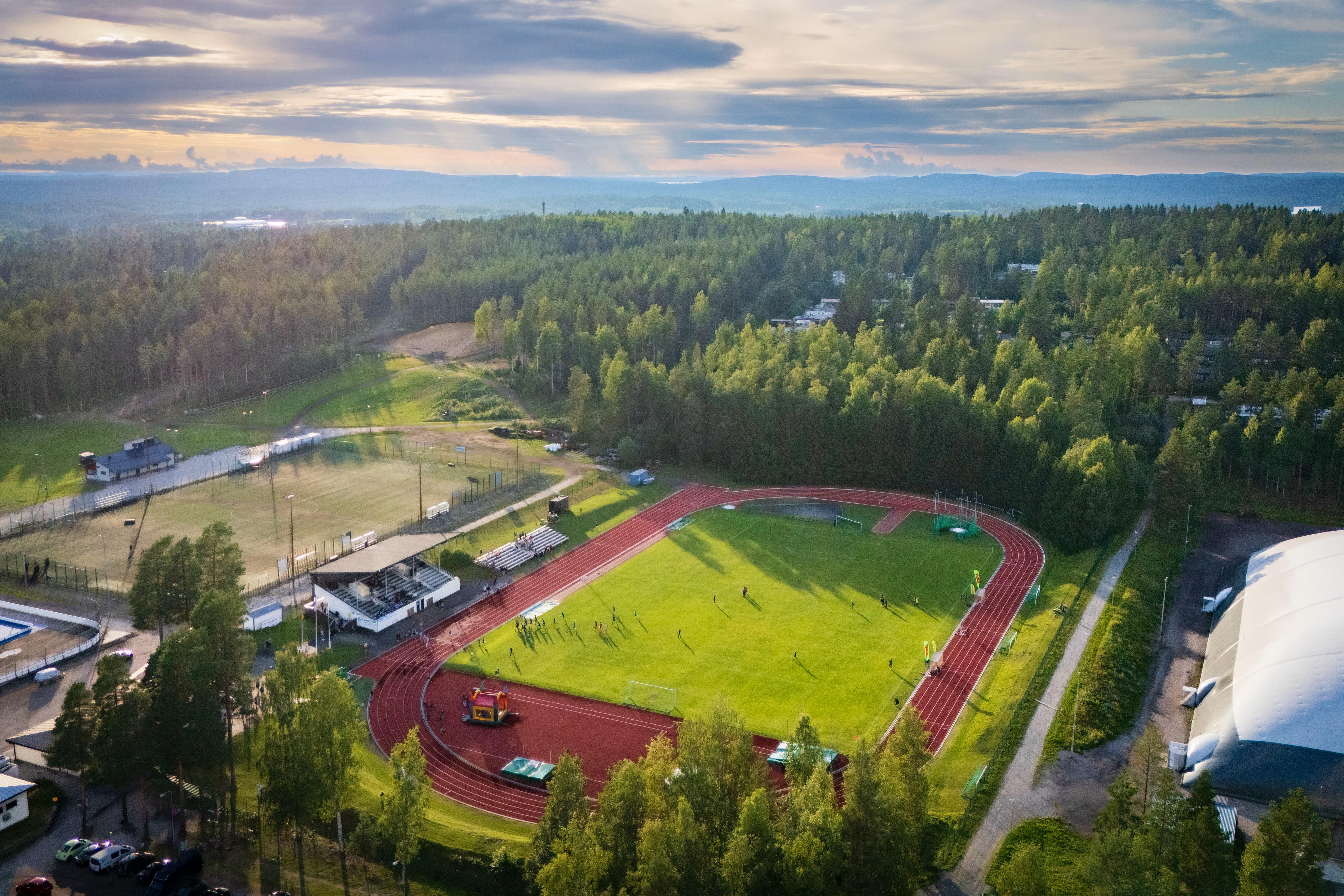 Kuvassa Äänekosken liikuntapuisto.