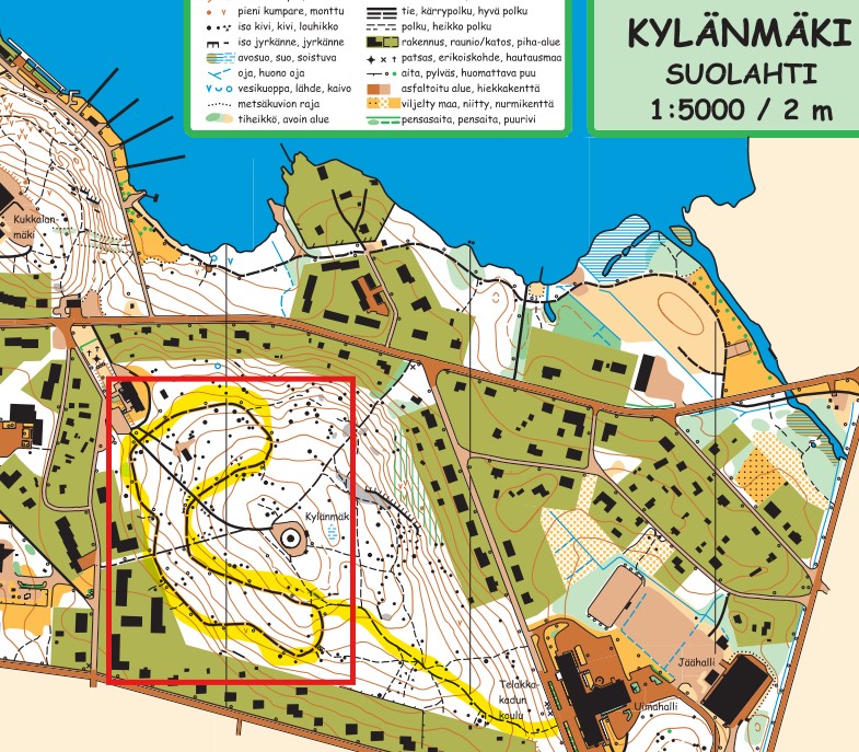 Kylänmäen kuntoradan pohja