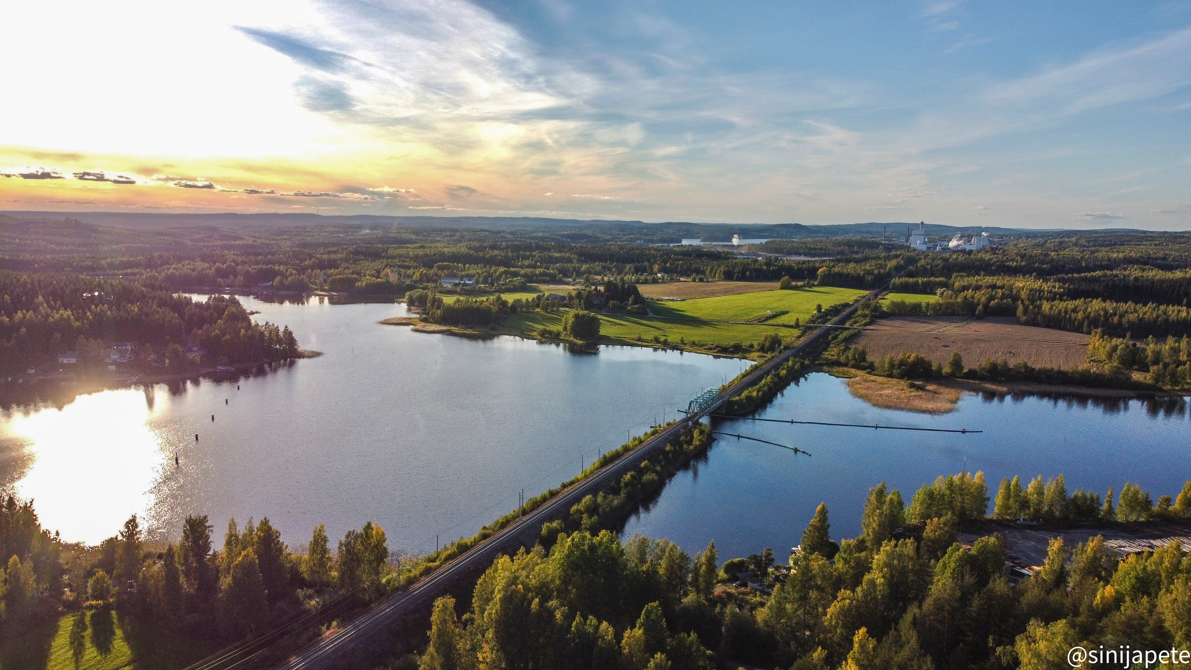 Maisema Suolahden taajamassa